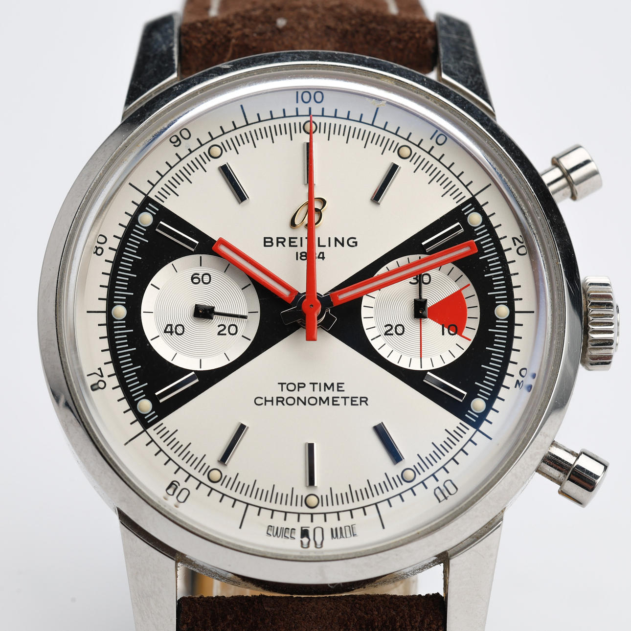 BREITLING TOP TIME LIMITED EDITION, wristwatch, steel, automatic assignment, chronograph with minute counter, 2020s.