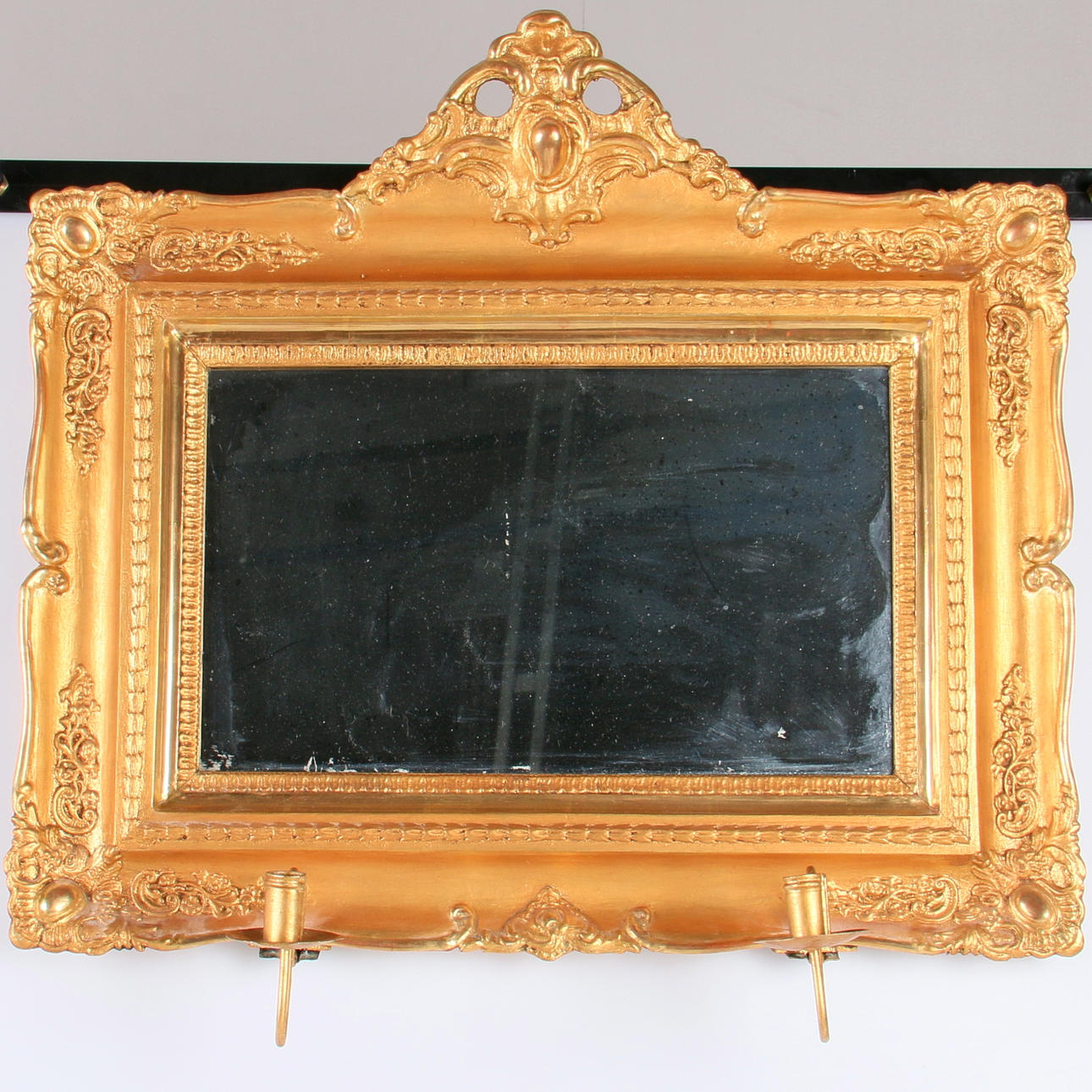 SPEGELLAMPETT, förgylld, Oscariansk, 1800-tal.