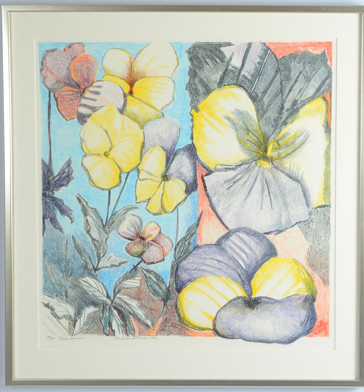 BARBRO JÖNSSON. Färglitografi.