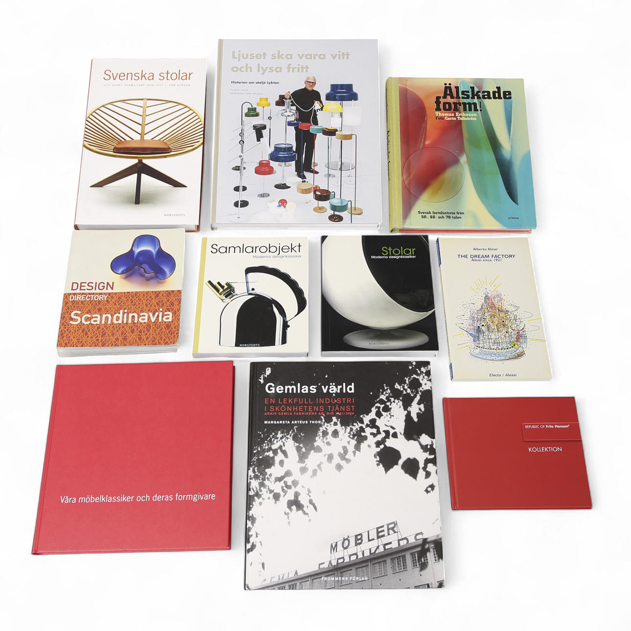 LOT DESIGN AND INTERIOR BOOKS, 10 pieces.