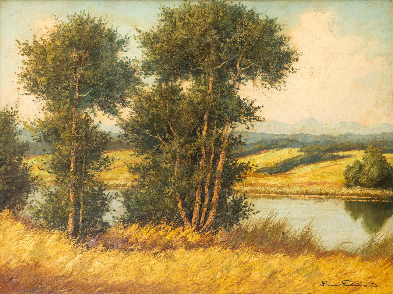 BRUNO FUHRMANN. Summer landscape.