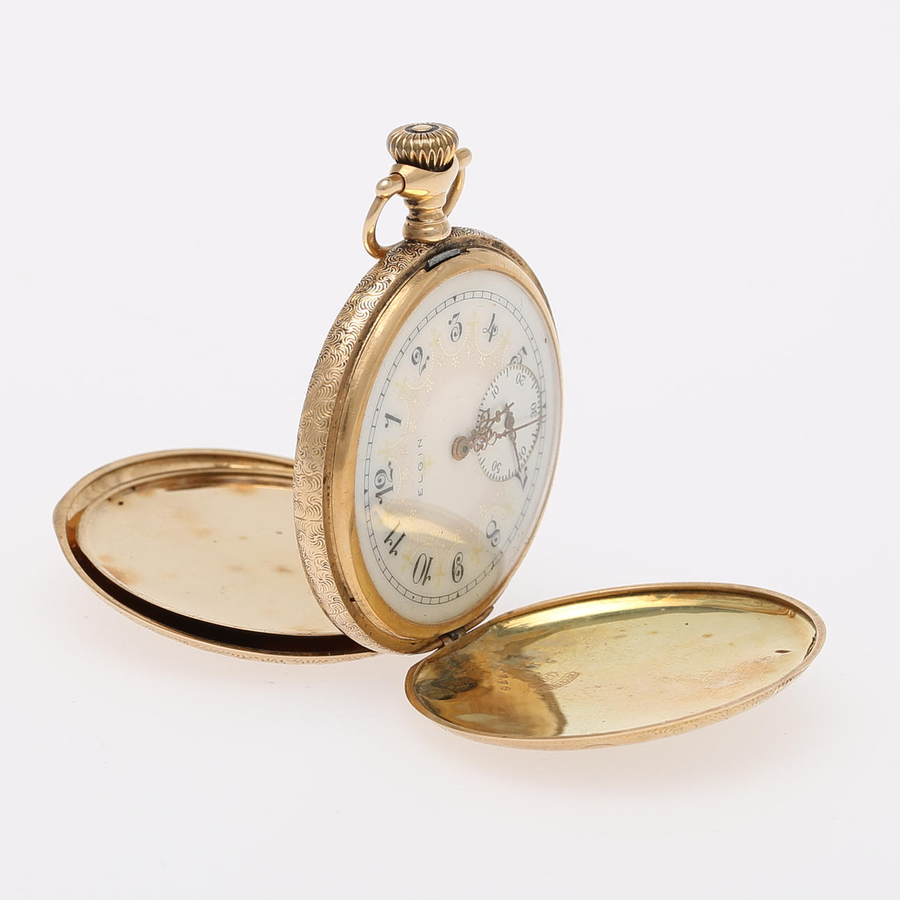 FICKUR, Savonette, Elgin, USA, 14 k guld, 63,22 gram.