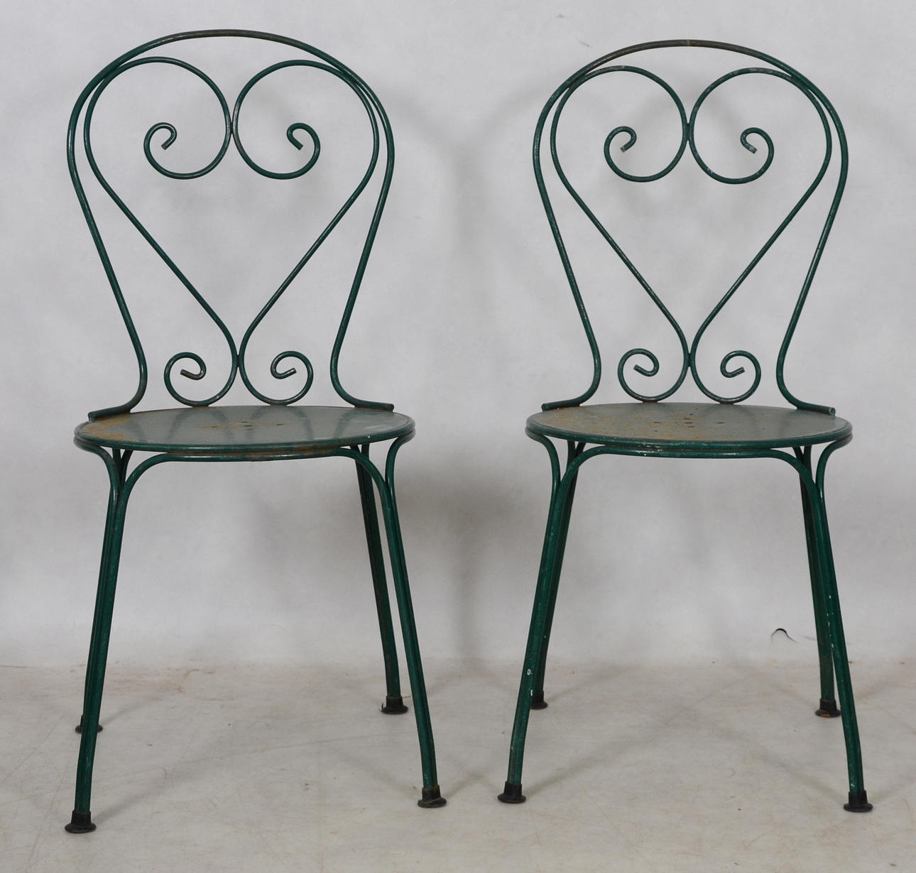 TRÄDGÅRDSSTOLAR, 1-par, bemålad metall, Byarums Bruk.