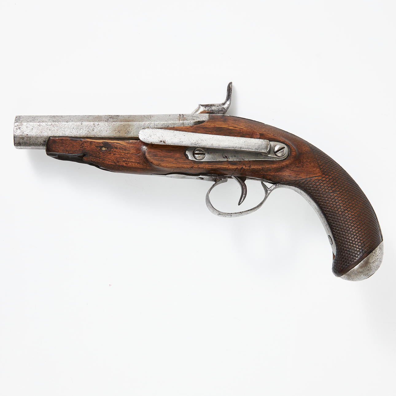 SLAG LOCK PISTOL, Spanish, with miquelet lock, barrel signed Martin ...