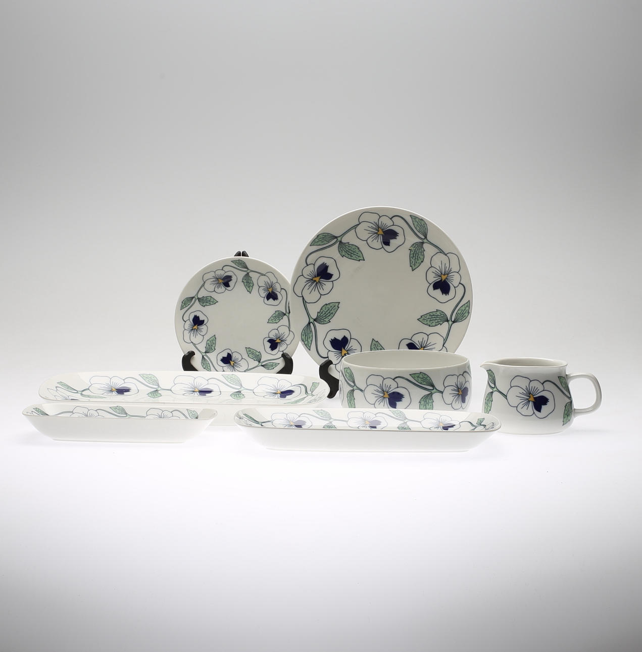 SERVISDELAR, 7 delar, "Sylvia", Rörstrand.