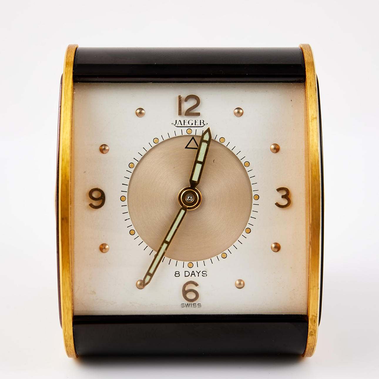 RESEUR. Jaeger, travel alarm clock, 1950/60s, manual winding