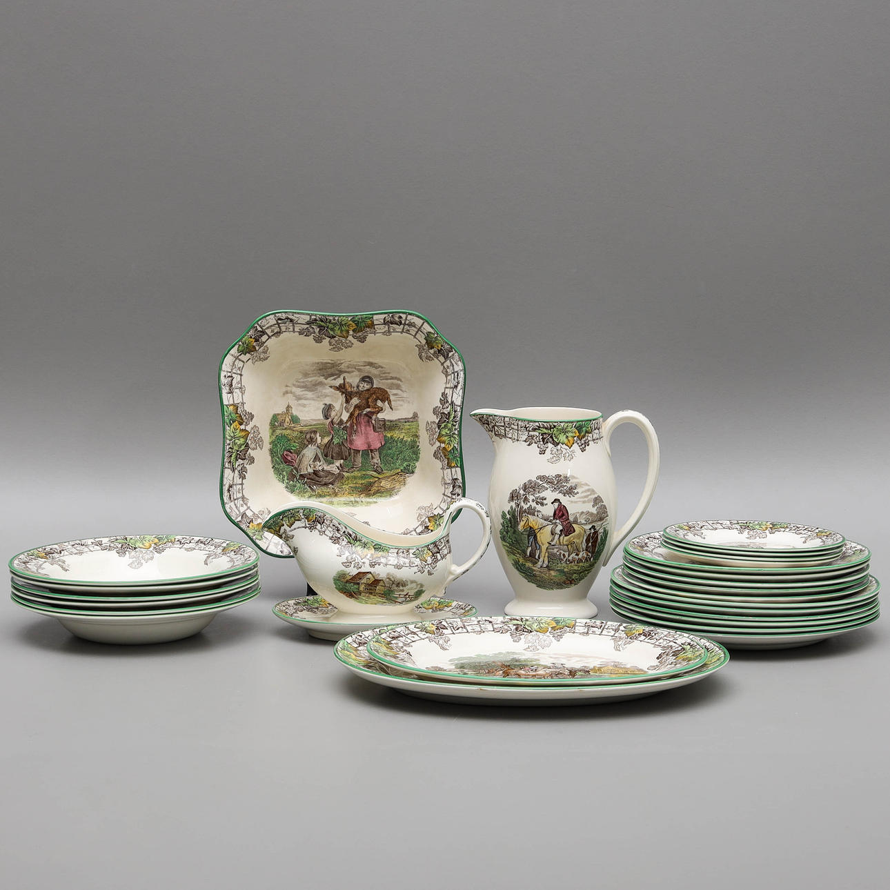 A 26-piece tableware set, “Spode's Byron”, Copeland Spode, England.