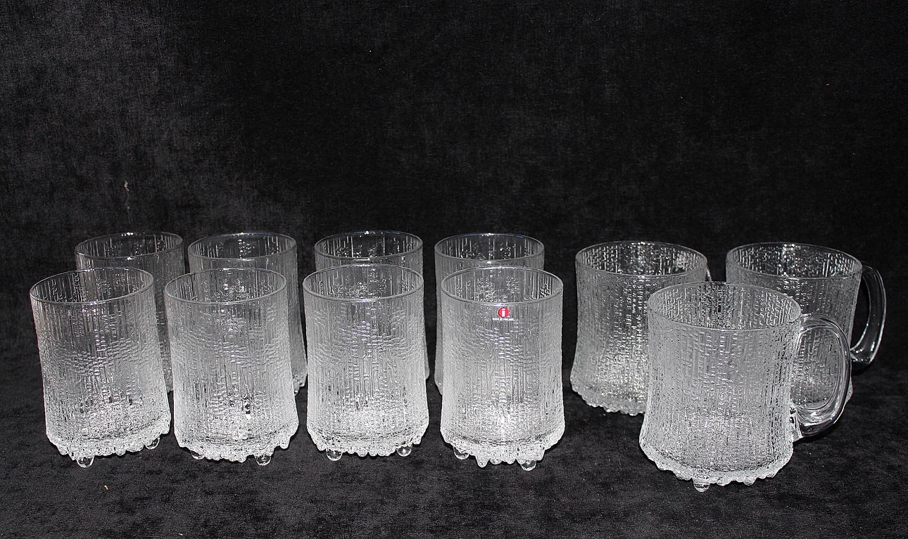 GLAS, 3+8, "Ultima Thule", Tapio Wirkkala,Iittala.