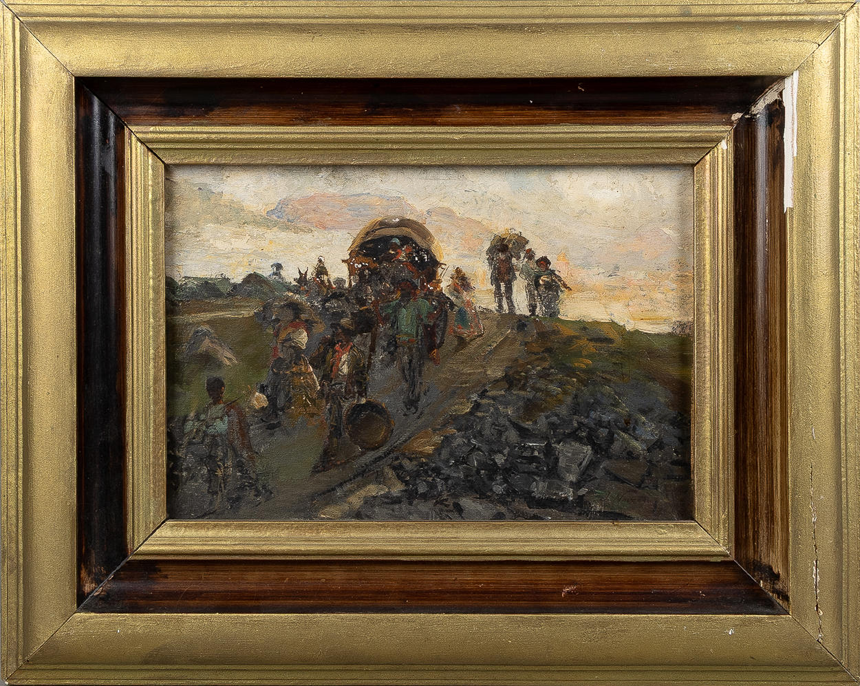 JOSÉ NAVARRO LLORENS. Oil on canvas fed on panel.