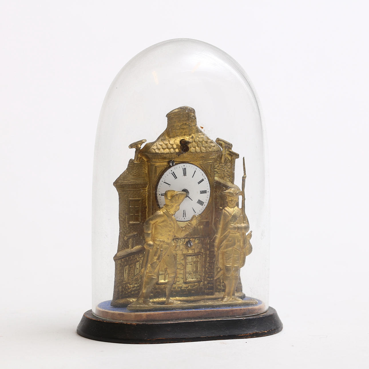 A miniature table clock with glass cup, circa 1900. Clocks & Watches ...