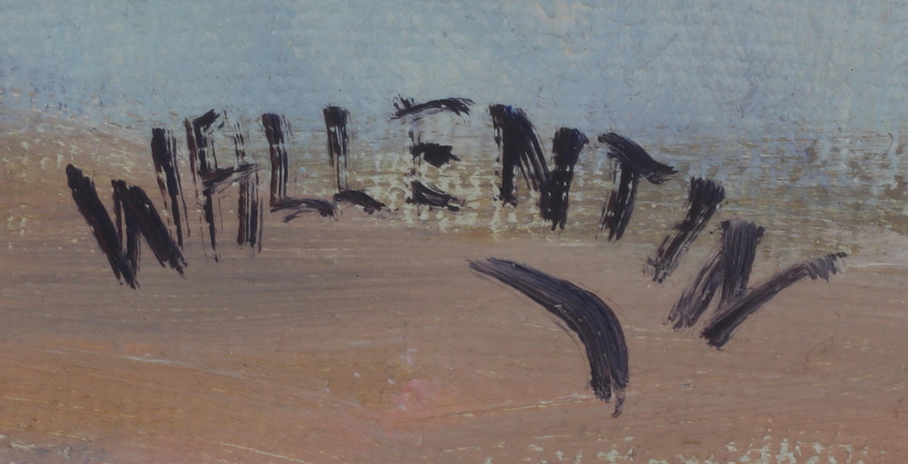 GUNNAR WALLENTIN. Fishing boat, oil on canvas, signed Wallentin. Art ...