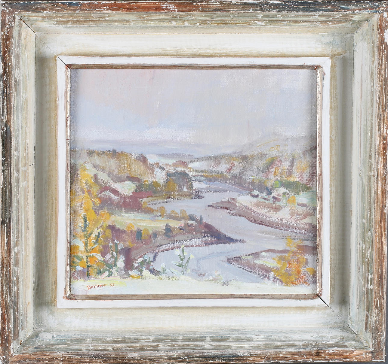 EDUARD BECHTELER. "Prästnipan, Näsåker", olja på duk, signerad och daterad -55.