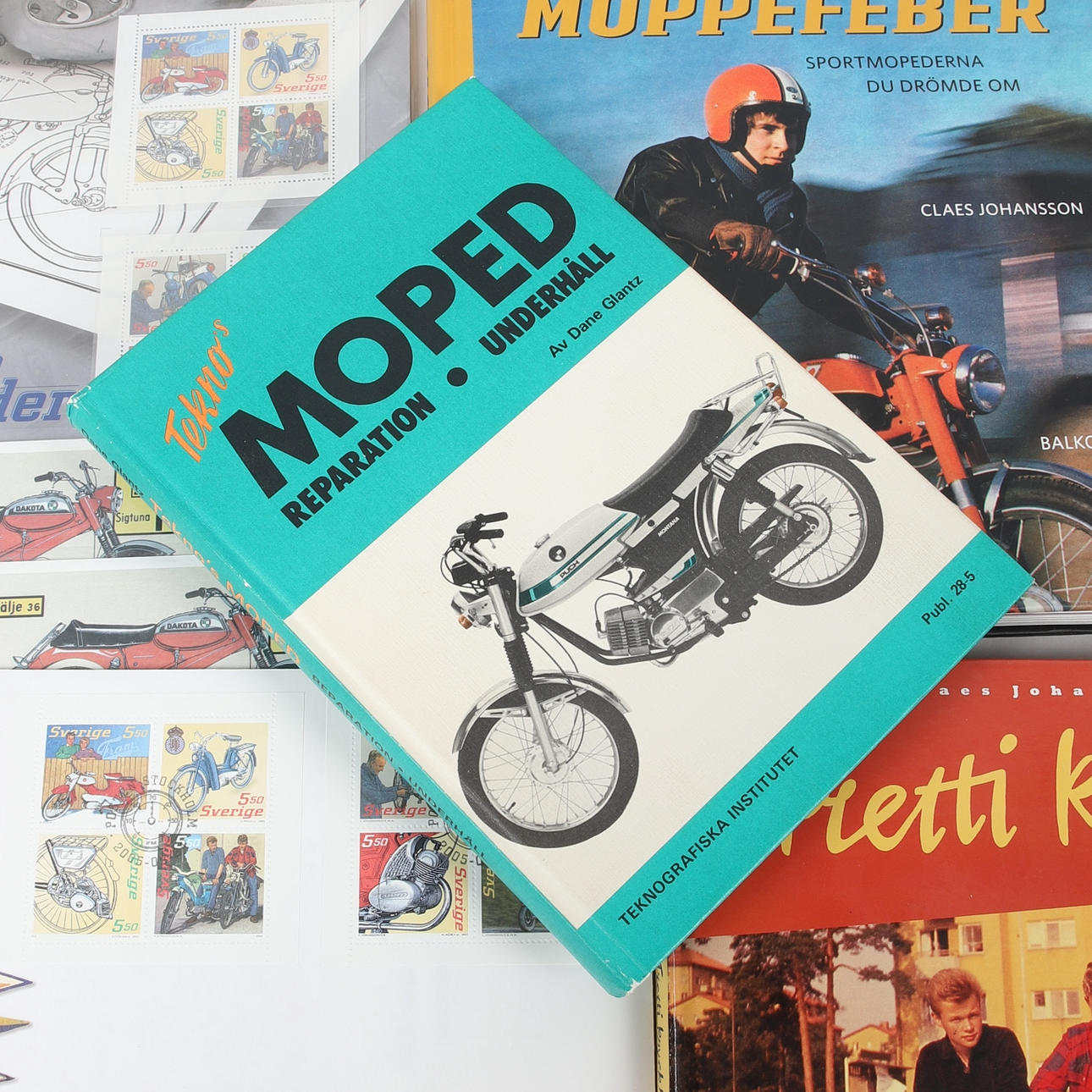 BOOKS & STAMPS, Party, Beloved mopeds.
