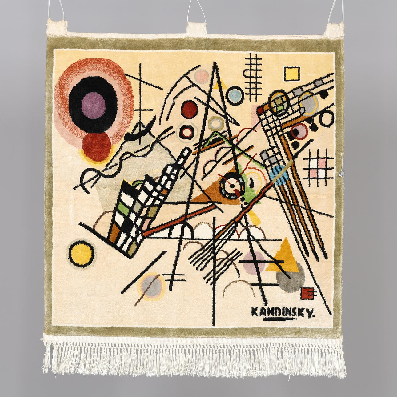 AFTER WASSILY KANDINSKY. Art wall tapestry.