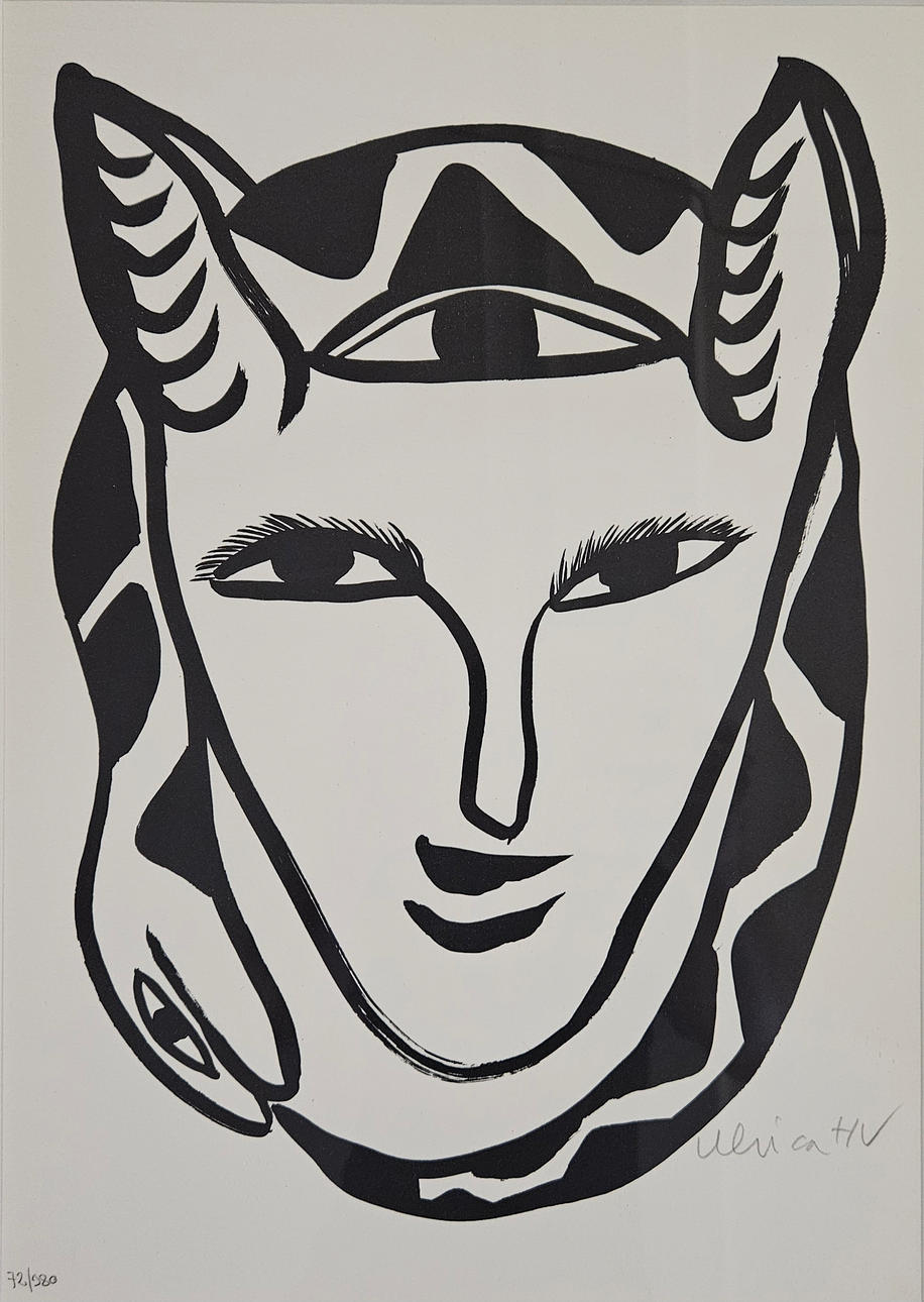 ULRICA HYDMAN-VALLIEN. Figure composition. Lithograph, signed.