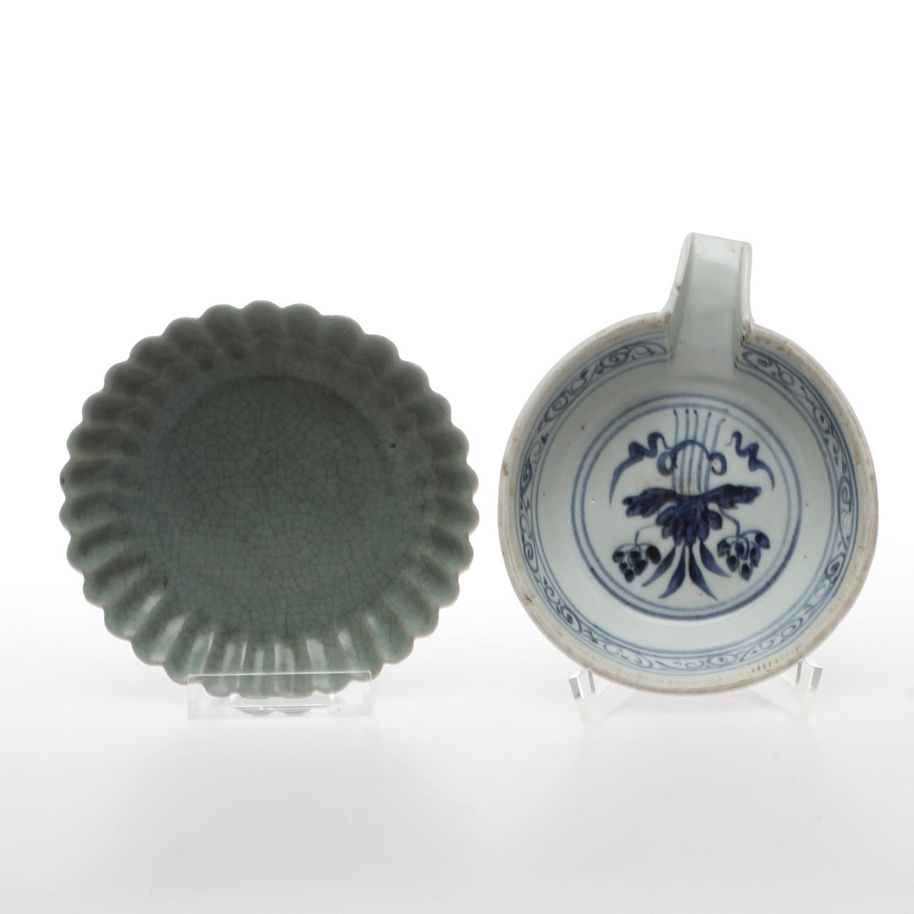 SKÅLAR 2 st, keramik, orientaliskt.