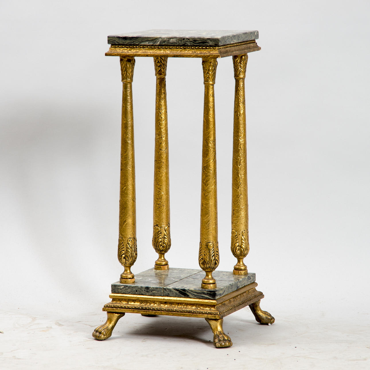 PIEDESTAL, marmor/förgylld.