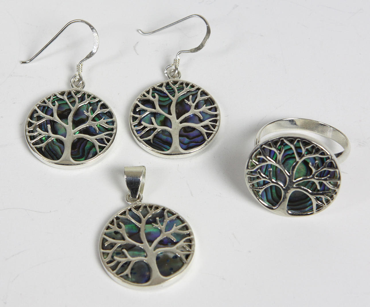 SMYCKESET, livets träd, silver 925.