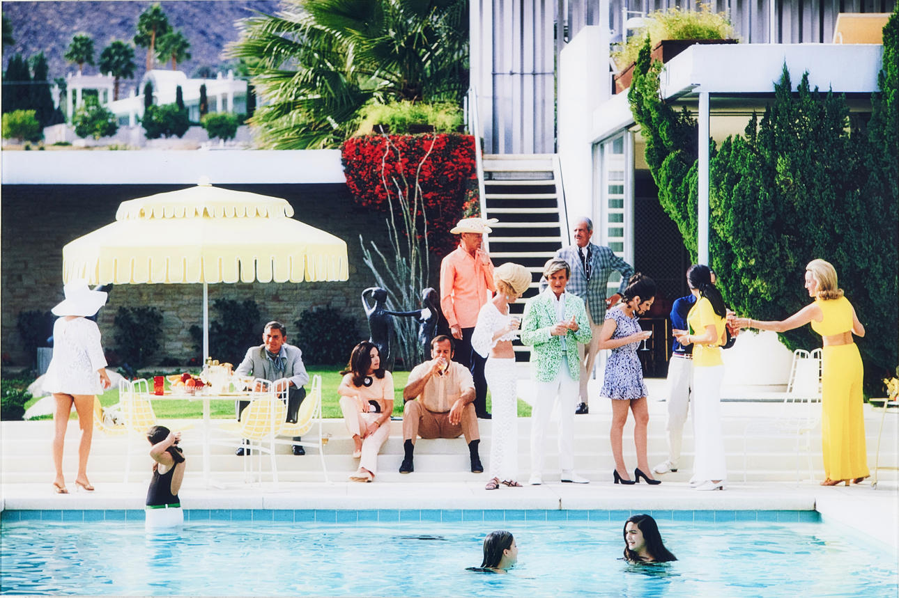 SLIM AARONS. „Kaufmann Desert House II“, Gule hjørner.