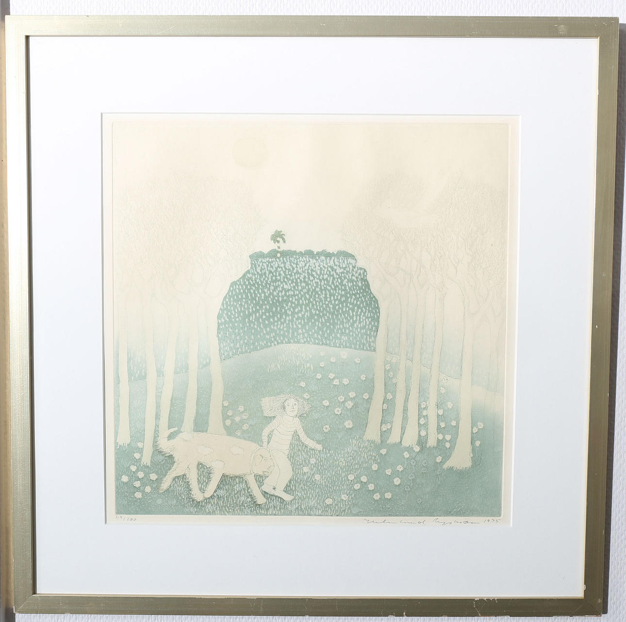 HELMTRUD NYSTRÖM. Litografi, numrerad 115/200, signerad, daterad 1975.