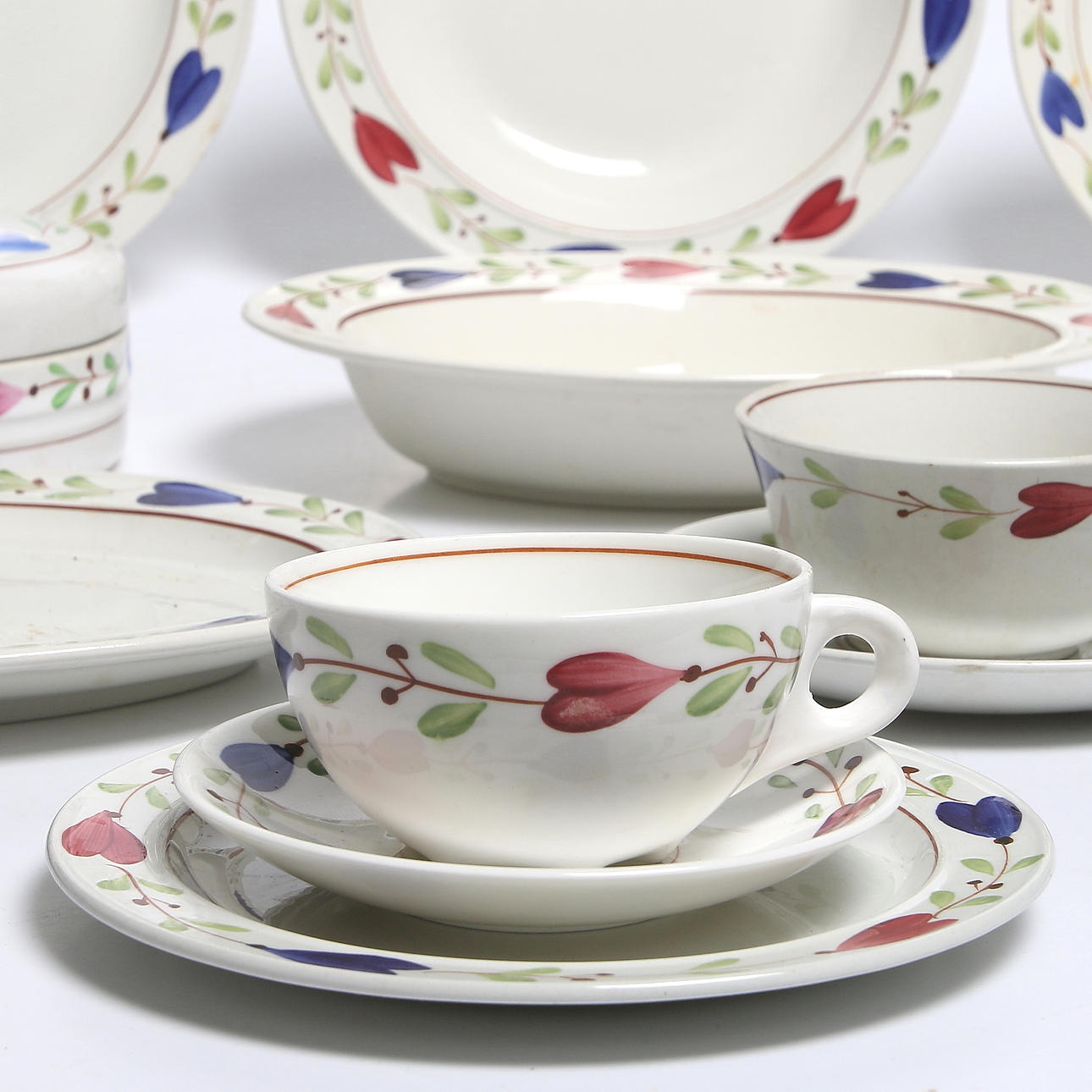 SERVISDELAR, 46 delar, porslin, Ranka, Stig Lindberg, Gustavsberg, 1900-tal.