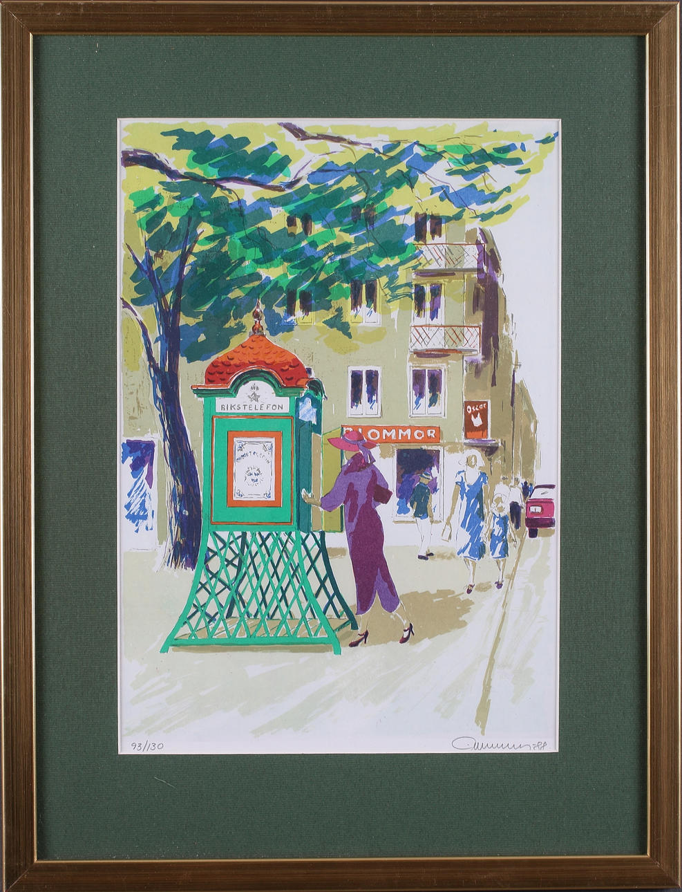 EINAR WENNBERG. Litografi, signerad och numrerad 93/130 och daterad -88.