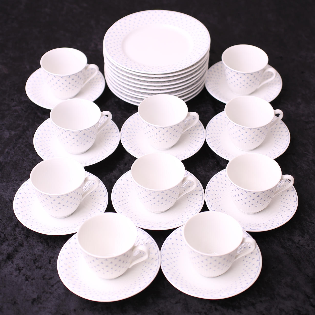 KAFFESERVIS, 30 delar, porslin, Blå Vinge - Rörstrand, 1900-tal.