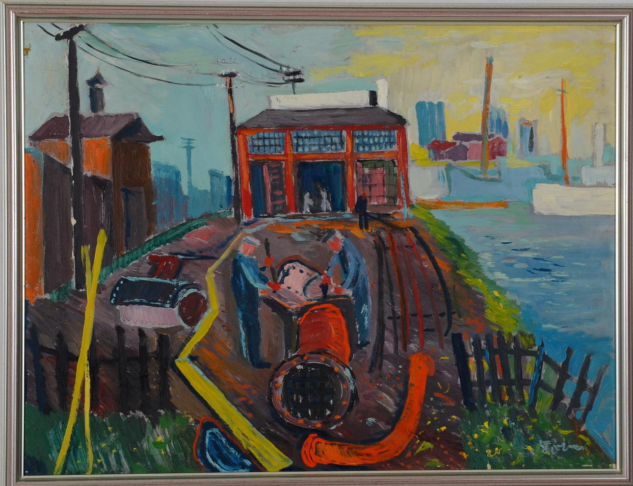 SVEN STORM. Olja på pannå.