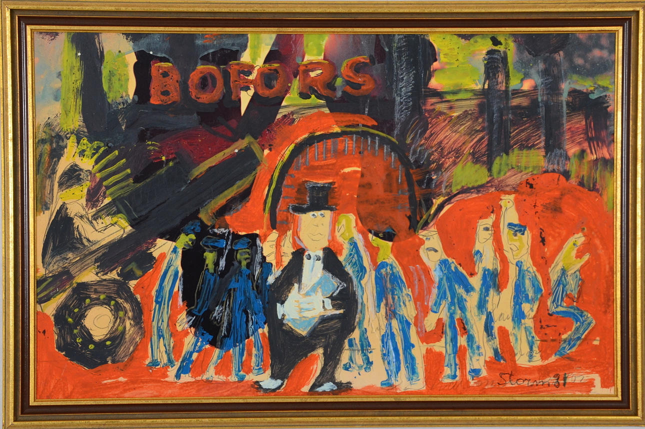 SVEN STORM. Olja på pannå.