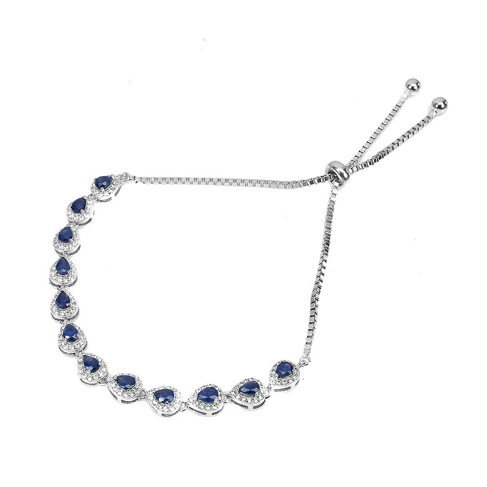 SAPPHIRE ADJUSTABLE BRACELET.