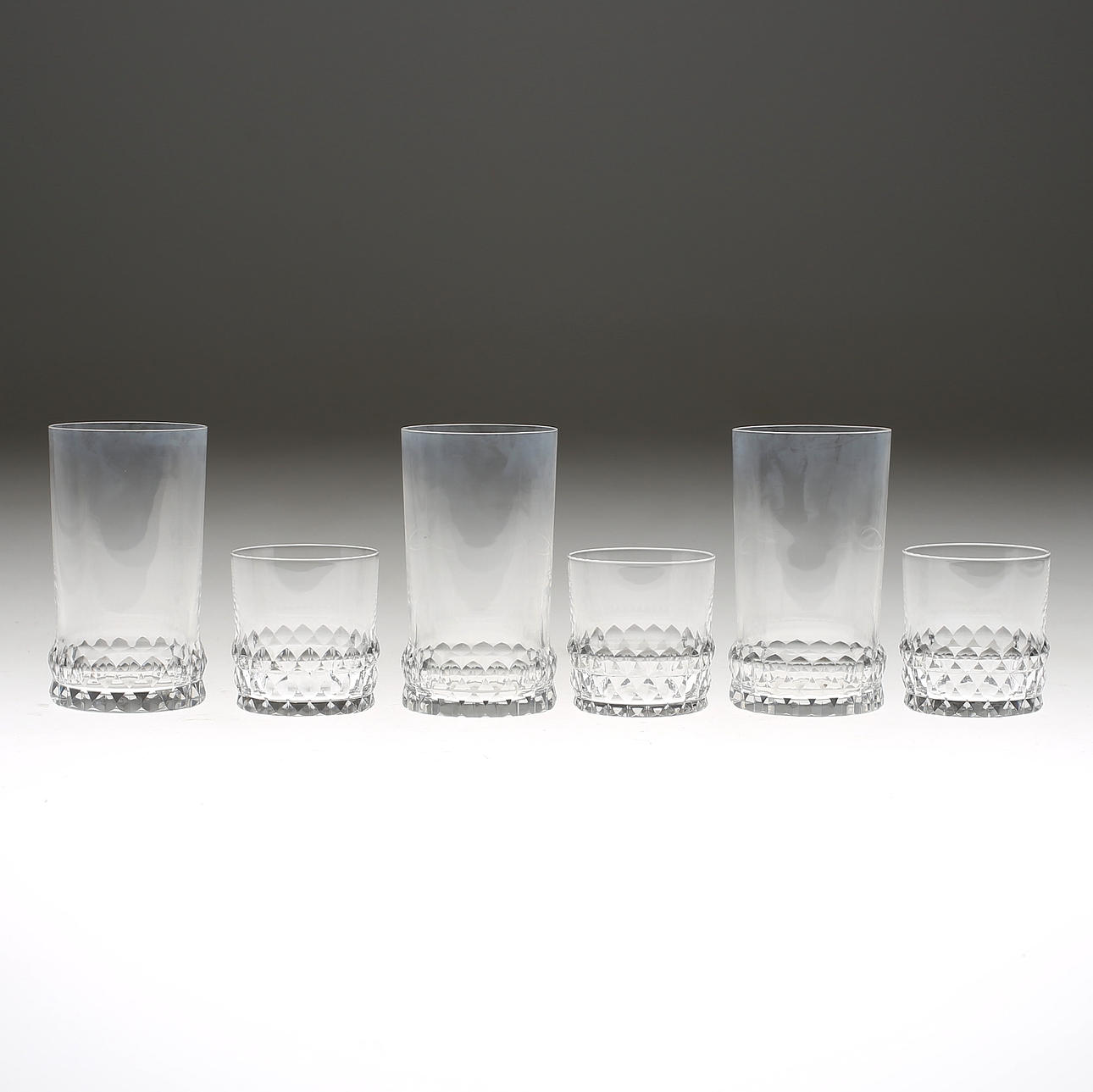 GLASSERVIS, 23 delar, "Silvia", Ingeborg Lundin, Orrefors, 1900-talets andra hälft.