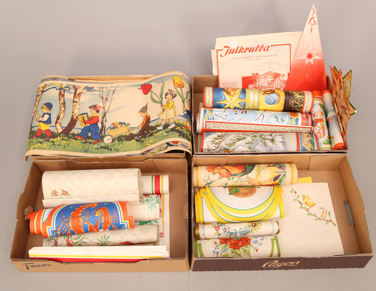 PAPPERSBONADER + PAPPERSDUKAR, ett parti, 1900-tal.