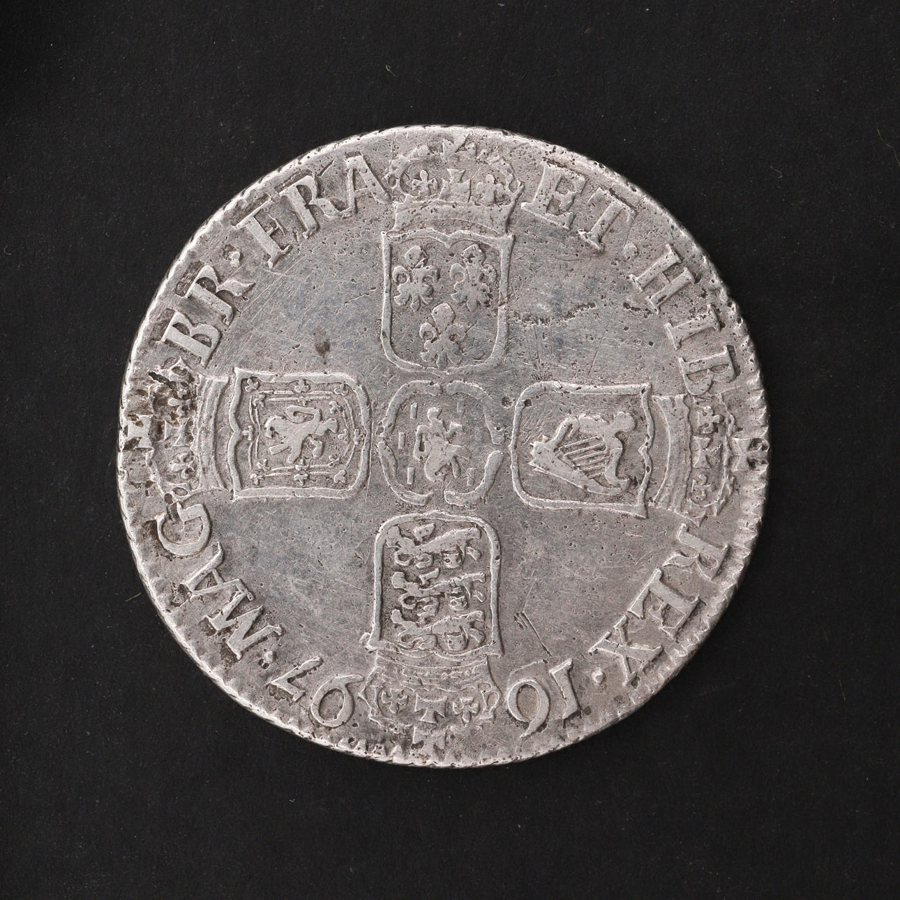 UN CHELÍN DE GUILLERMO III, 1696. Monedas, medallas y sellos - Monedas ...