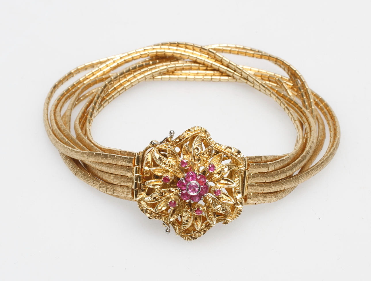 ARMBAND, 18k guld, vikt ca 63,4 gr.