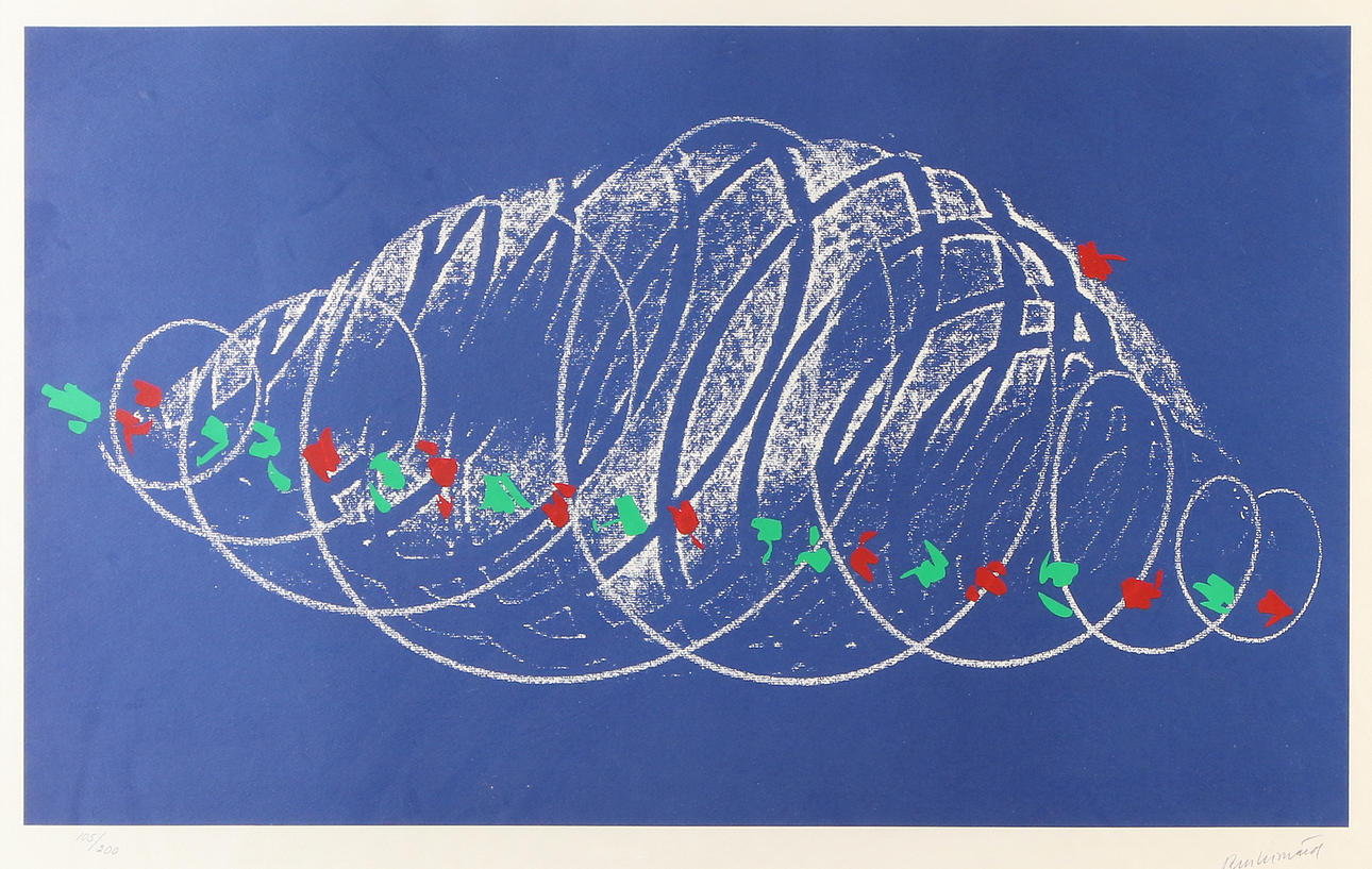 CARL FREDRIK REUTERSWÄRD. Lithography, 105/200. Composition. Signed.