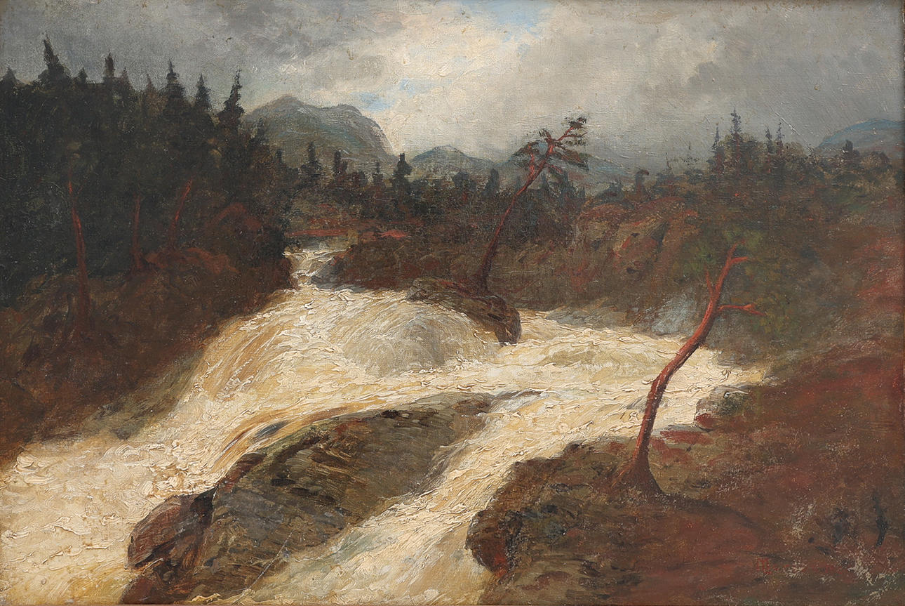 MARCUS LARSON (1825-64). LANDSCAPE WITH FJORDS.