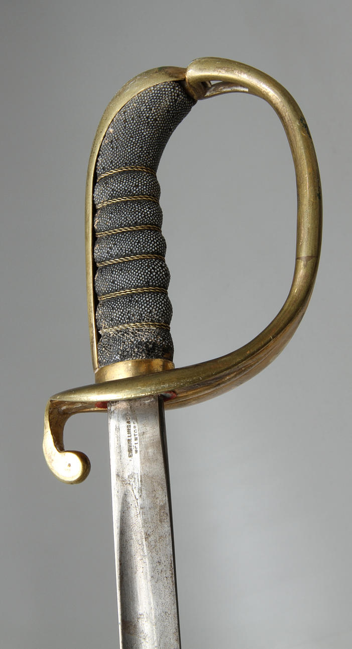 SABEL, för officer, troligen infanteriet, klingan märkt Svalling, omkring 1900.