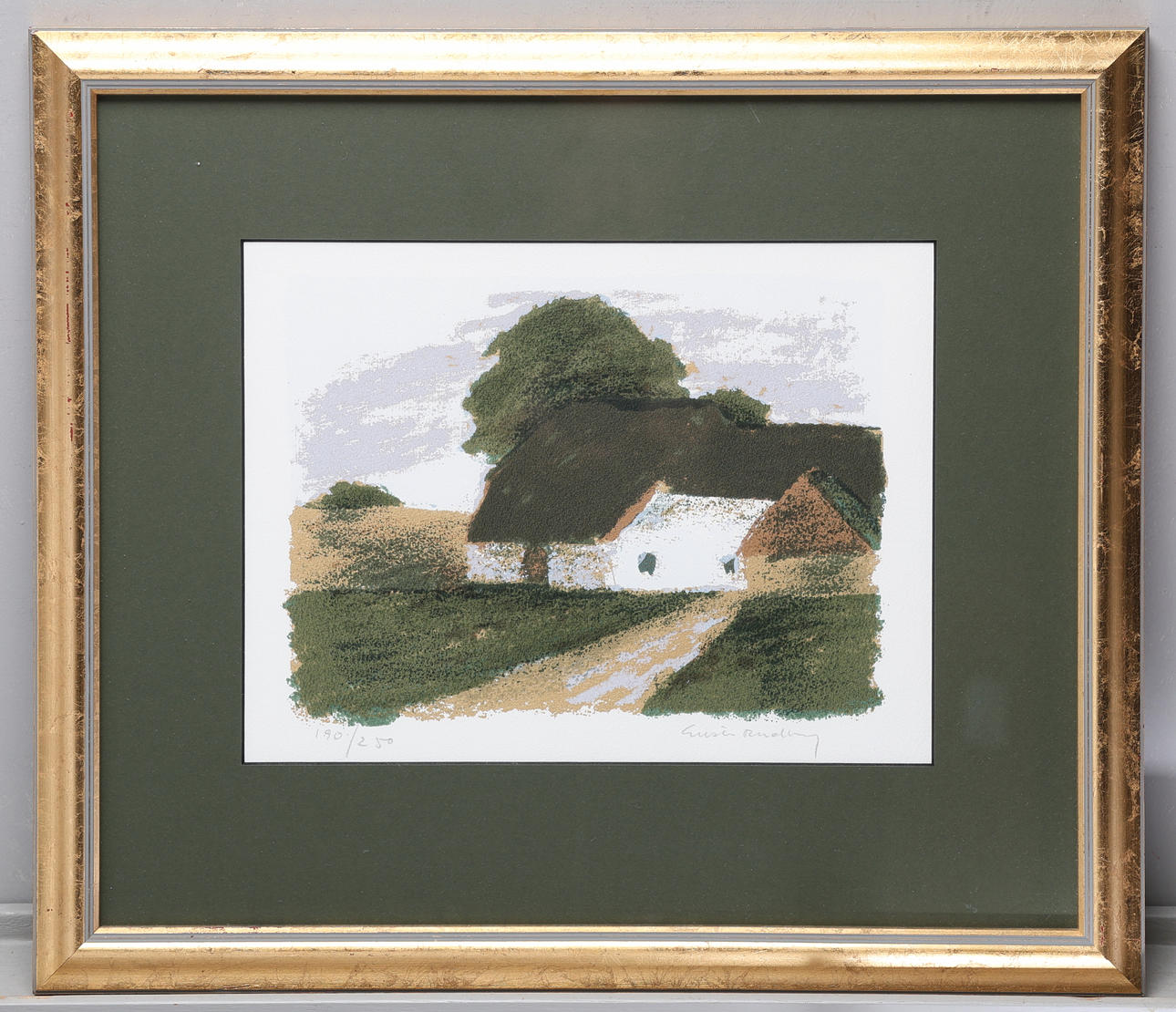 GUSTAV RUDBERG. Lithograph, signed, numbered 190/250.