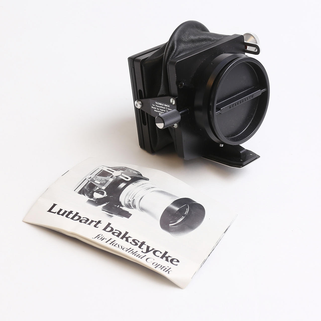 TILTABLE BACK COVER for Hasselblad C optics, Ingmar Holmåsen.