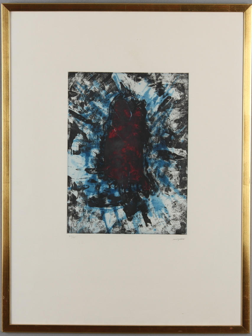 JEAN-PAUL RIOPELLE. Etsning, signerad samt numrerad 21/75.