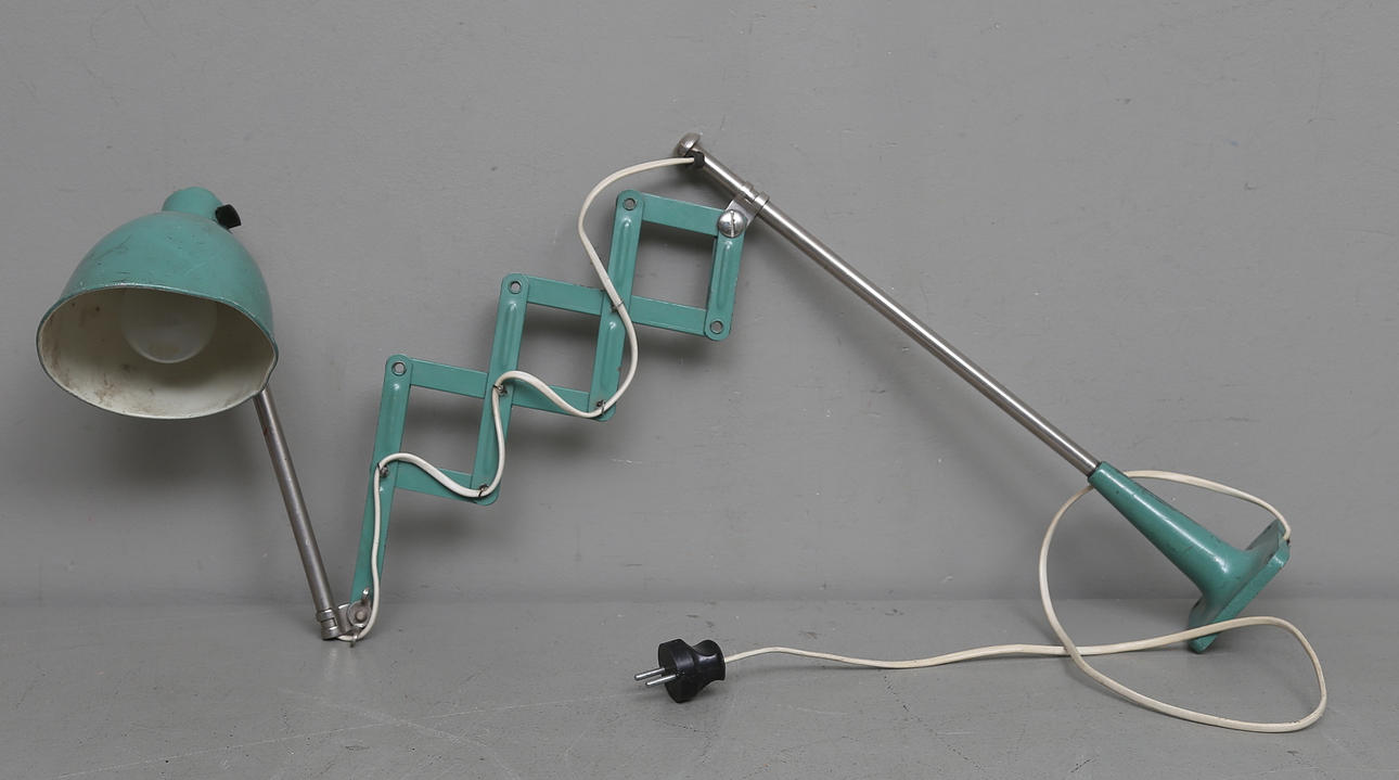 SKRIVBORDSLAMPA, industridesign, saxmodell, 1900-tal.