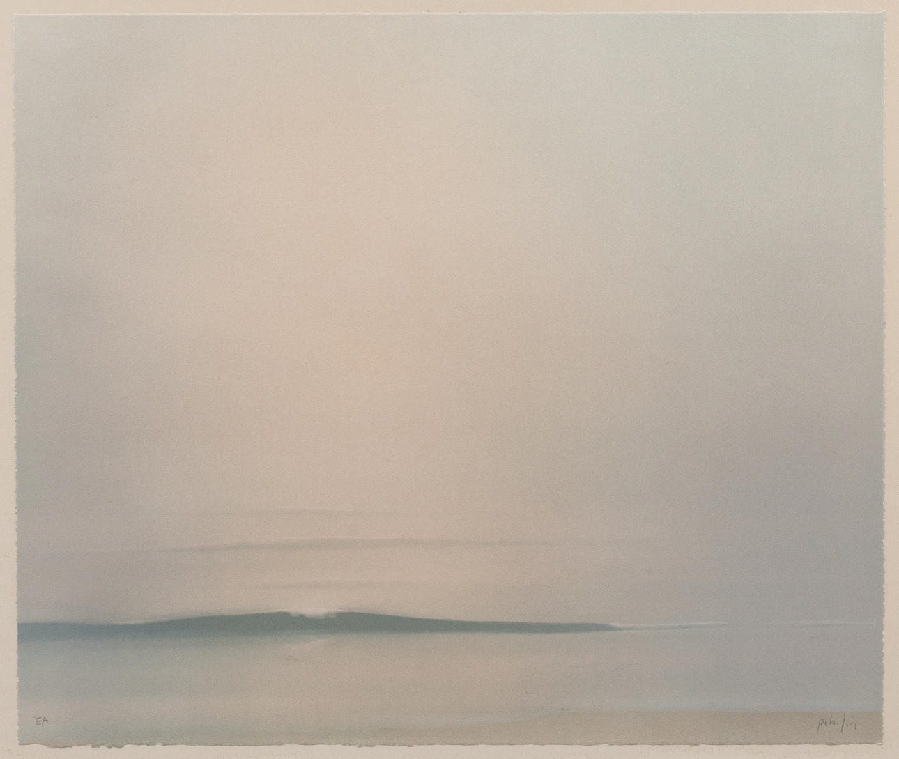 PETER FRIE. Coastal landscape, lithograph no EA, signed.