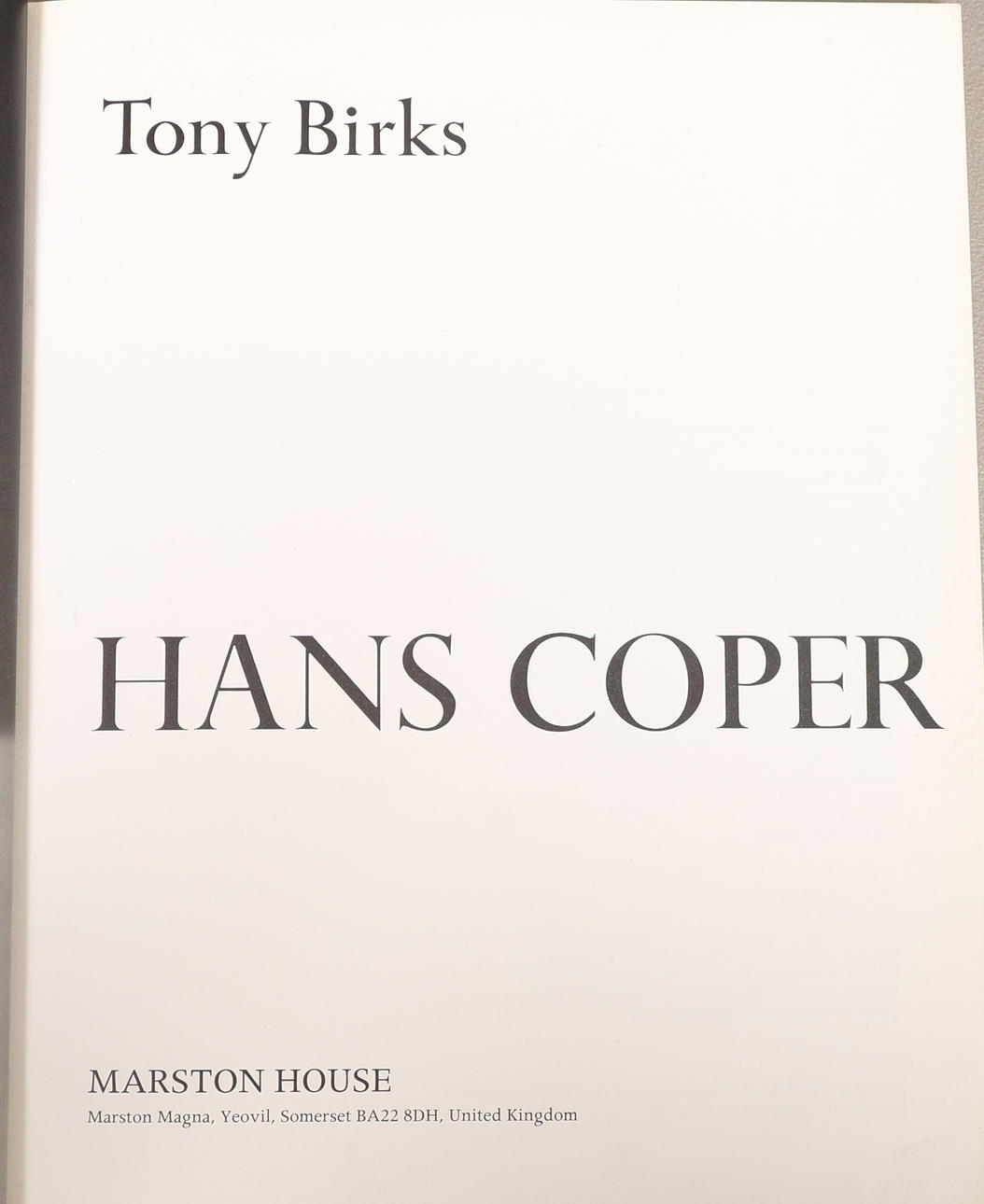 TONY BIRKS, AN EDITION OF HANS COPER.