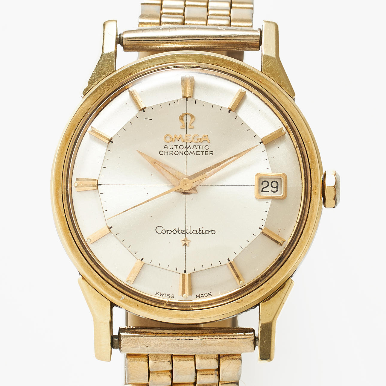 OMEGA, Constellation, Chronometer, wristwatch, 34 mm, approx. 1962.