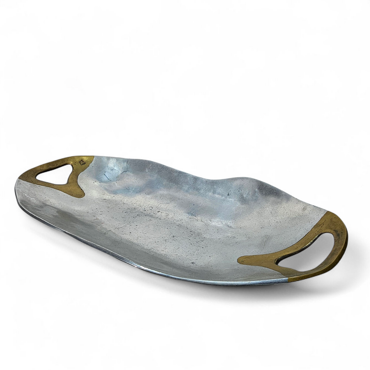 DAVID MARSHALL. Large oval center with a two-tone bronze design.