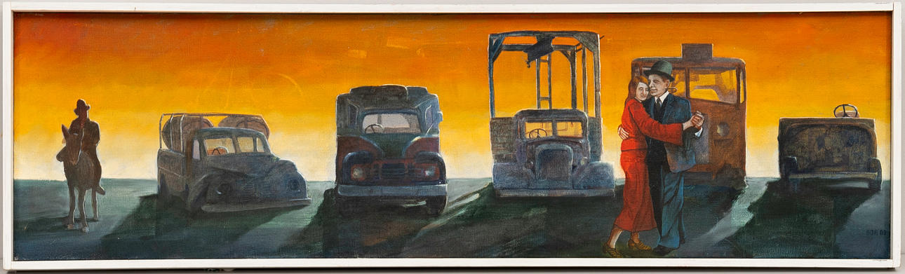 BOB MATSON. “The Last Waltz”, oil on canvas, signed, BOB 00. Art ...