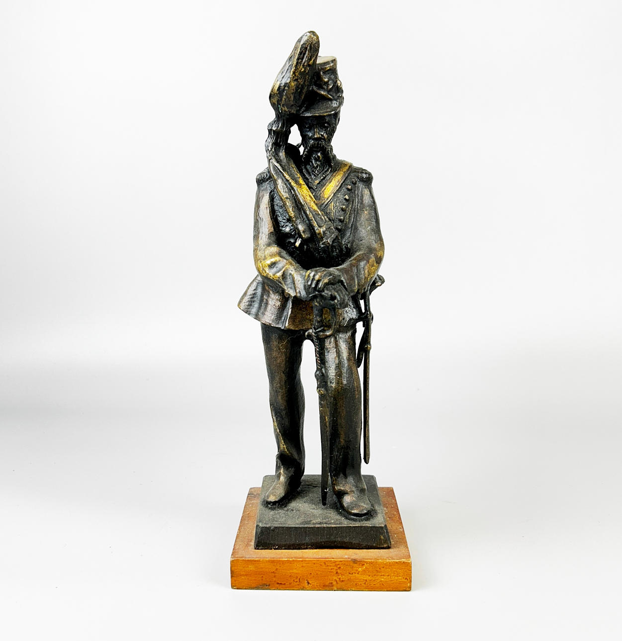 BRONZE SOLDIER FIGURE.