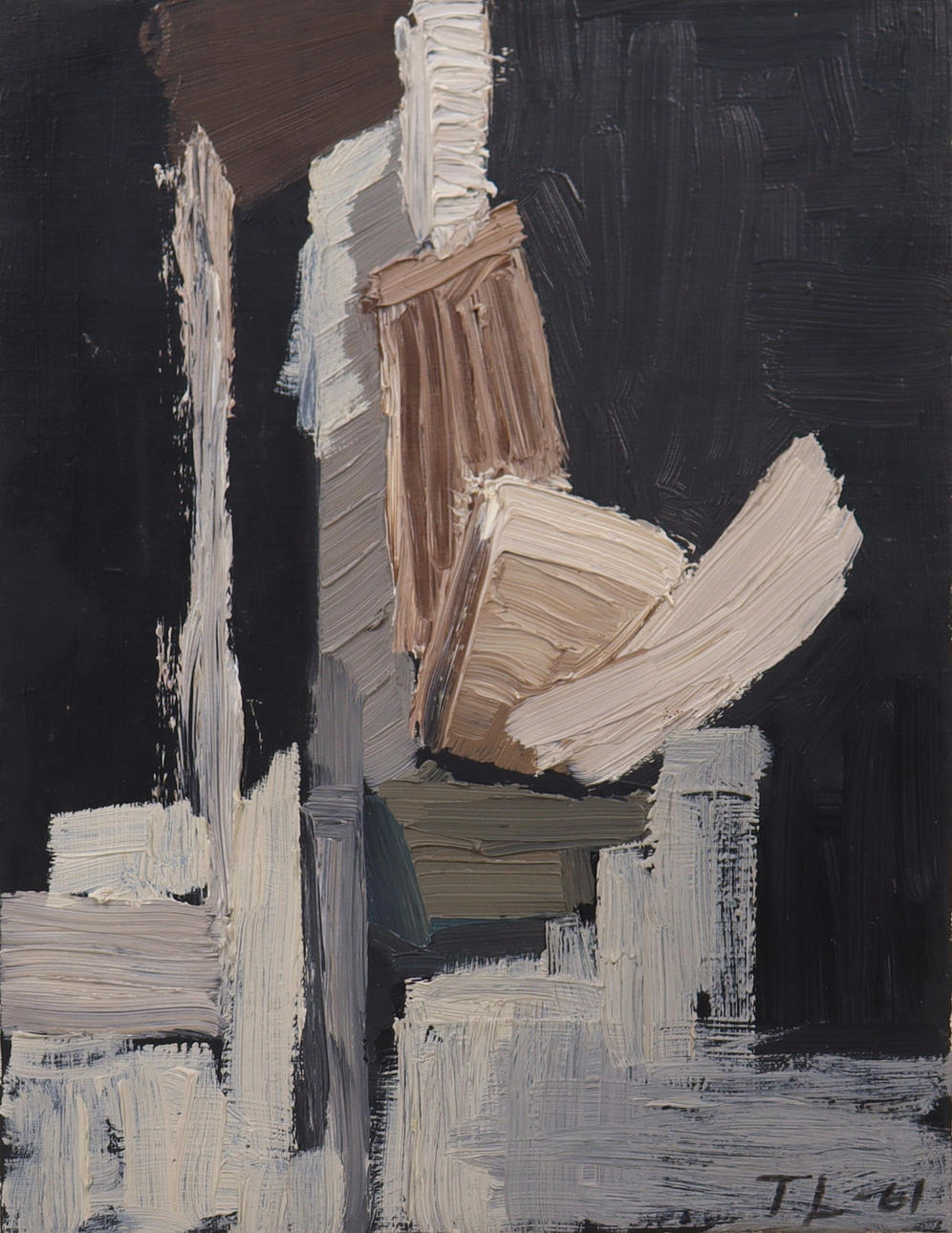 TORGNY LINDGREN, oil on canvas, composition.