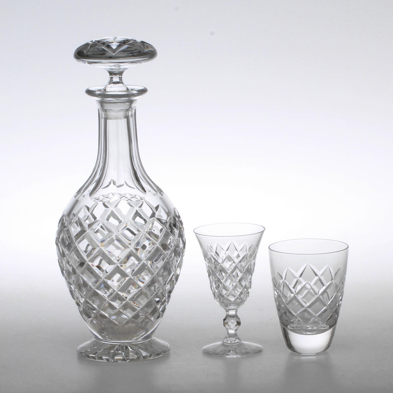 PARTI GLAS, 22 delar, bland annat sherryglas "Rut", Fritz Kallenberg, Boda.