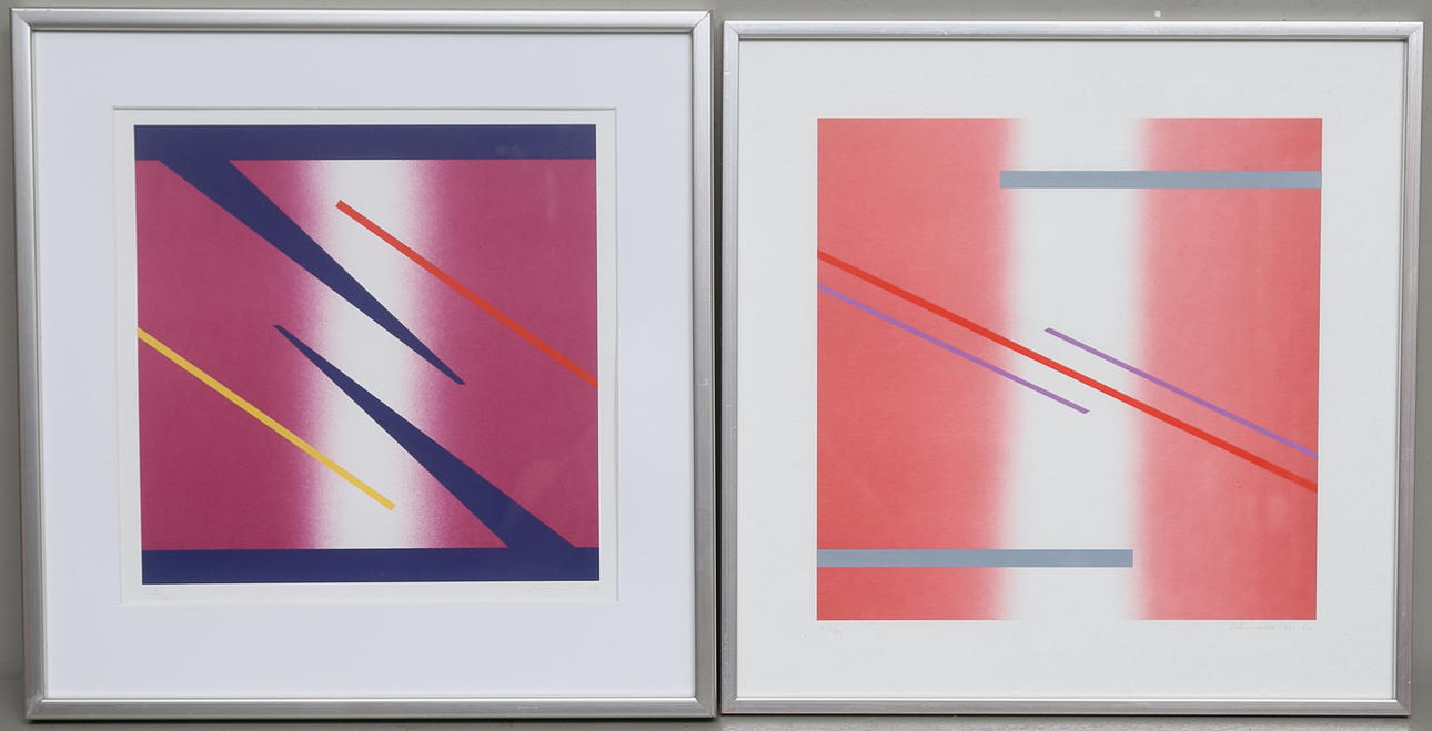 LENNART KÄRRABO. Litografier, 2 st. Signerade och numrerade.